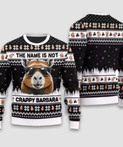The Name Is Not Crappy Barbara Ugly Christmas Sweater