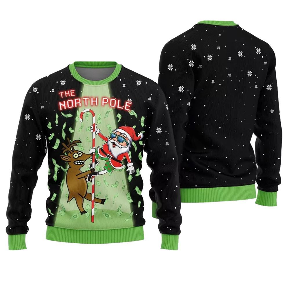 The North Pole Ugly Christmas Sweater - Grishko.com