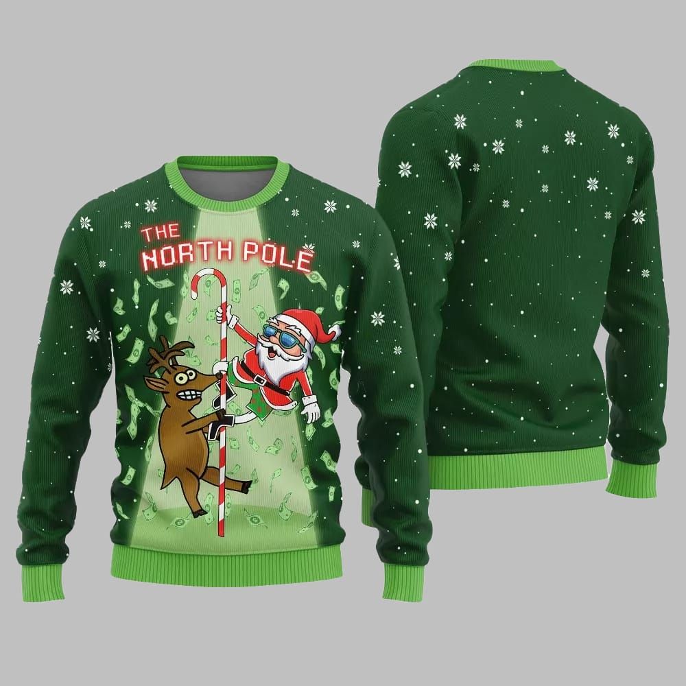 The North Pole Ugly Sweater Christmas 2025 - Grishko.com