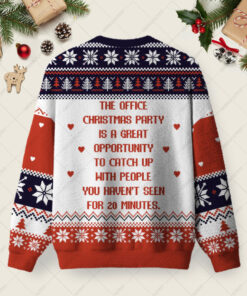 Alternative view of The Office Christmas Party Ugly Christmas Fuzzy Fleece Sweatshirt