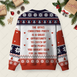 Alternative view of The Office Christmas Party Ugly Christmas Fuzzy Fleece Sweatshirt