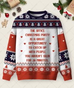 The Office Christmas Party Ugly Christmas Fuzzy Fleece Sweatshirt