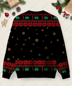 Alternative view of The Office Is Still Under Water Ugly Christmas Fuzzy Fleece Sweatshirt