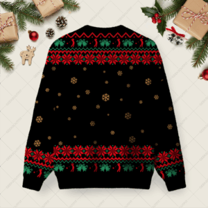 Alternative view of The Office Is Still Under Water Ugly Christmas Fuzzy Fleece Sweatshirt
