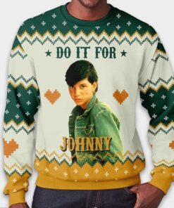 Alternative view of The Outsiders Dallas Winston Do It For Johnny Christmas Ugly Sweater