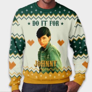 Alternative view of The Outsiders Dallas Winston Do It For Johnny Christmas Ugly Sweater