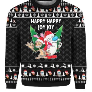 The Ren Stimpy Show Ugly Christmas Sweater - Grishko.com