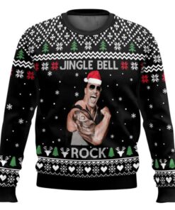 The Rock Jingle Bell Ugly Christmas Sweater