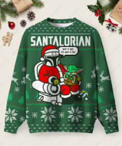 The Santalorian Ugly Christmas Fuzzy Fleece Sweatshirt