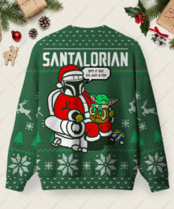Alternative view of The Santalorian Ugly Christmas Fuzzy Fleece Sweatshirt