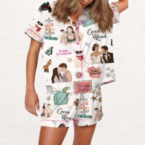 The Summer I Turned Beautiful Silky Satin Pajama Set