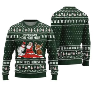 Alternative view of There Some Ho Ho Ho in This House Naughty Xmas Sweater - Grishko.com