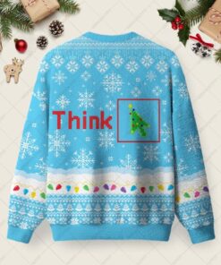 Alternative view of Think Ugly Christmas Fuzzy Fleece Sweatshirt