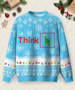Think Ugly Christmas Fuzzy Fleece Sweatshirt