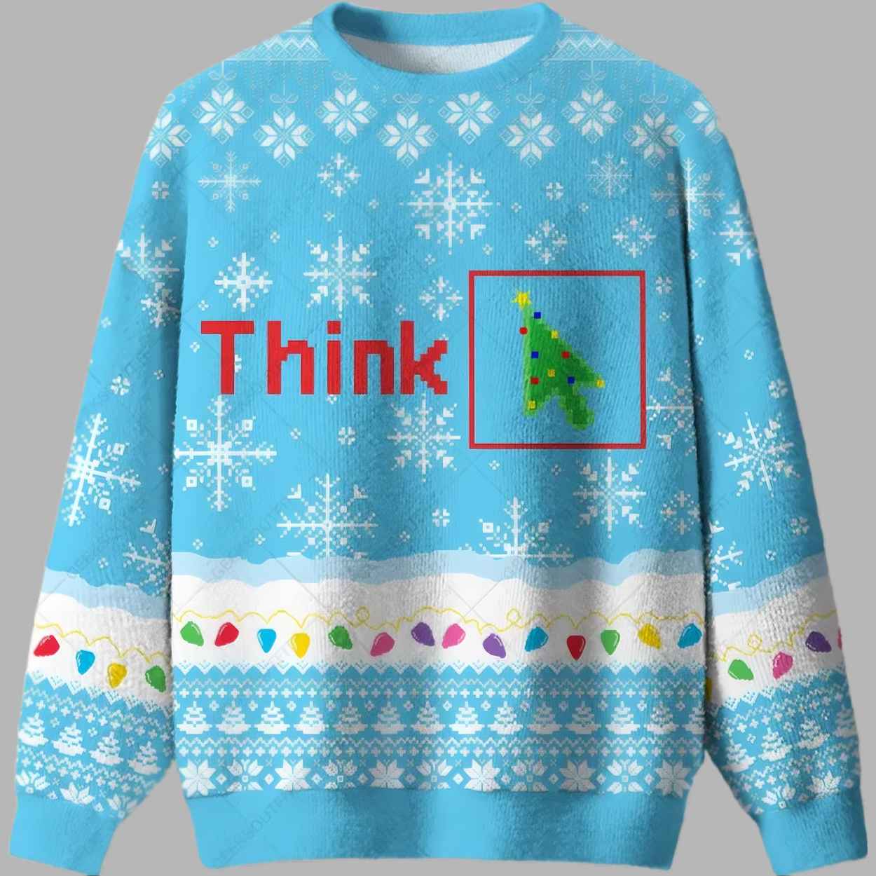 Think Ugly Christmas Sweater - gullprint.com