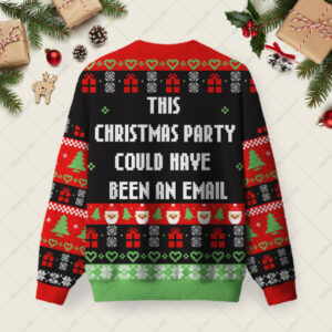 Alternative view of This Christmas Party Ugly Christmas Fuzzy Fleece Sweatshirt