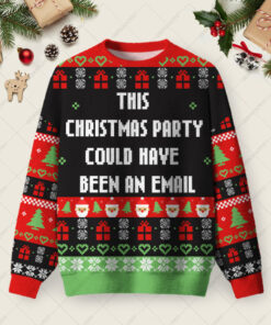 This Christmas Party Ugly Christmas Fuzzy Fleece Sweatshirt