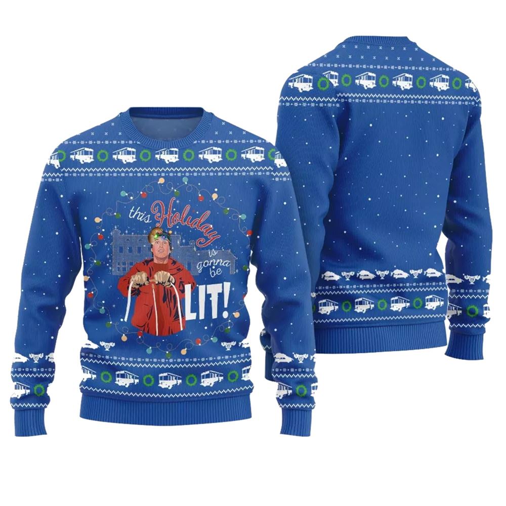 This Holiday is Gonna Be Lit Griswold Christmas Sweater - Grishko.com