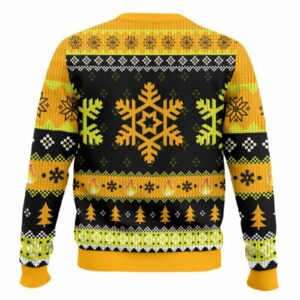 Alternative view of This Is Fine Meme Ugly Christmas Sweater