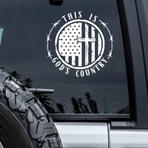 This Is God's Country - America 250 Years Car Window Decal Sticker LM32 895831