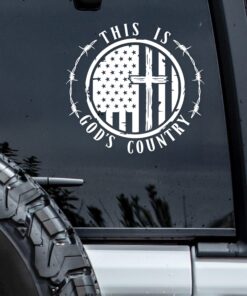 This Is God's Country - America 250 Years Car Window Decal Sticker