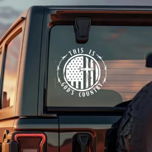 Alternative view of This Is God's Country - America 250 Years Car Window Decal Sticker LM32 895831