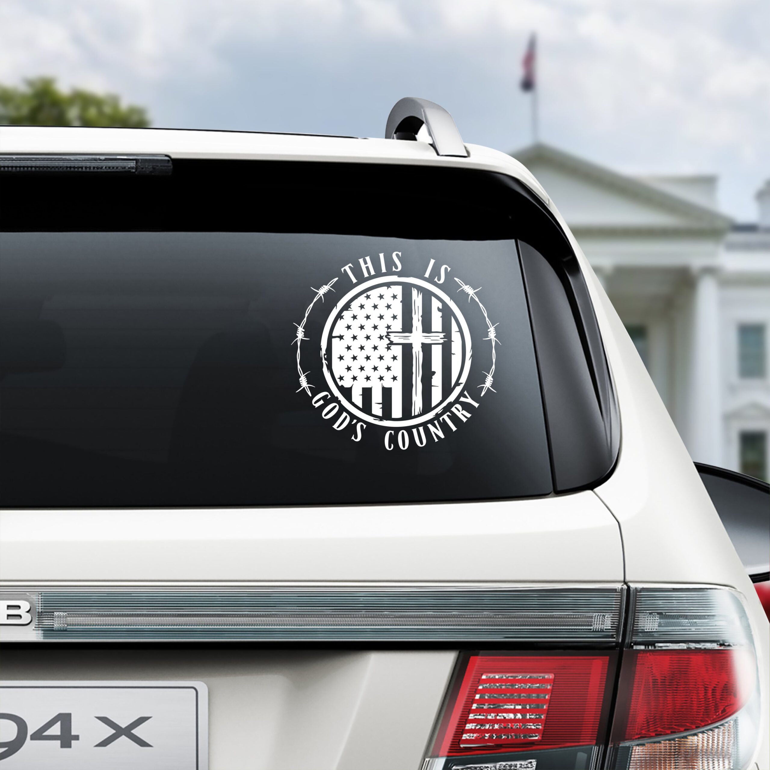 This Is God's Country - America 250 Years Car Window Decal Sticker LM32 895831 - Image 3