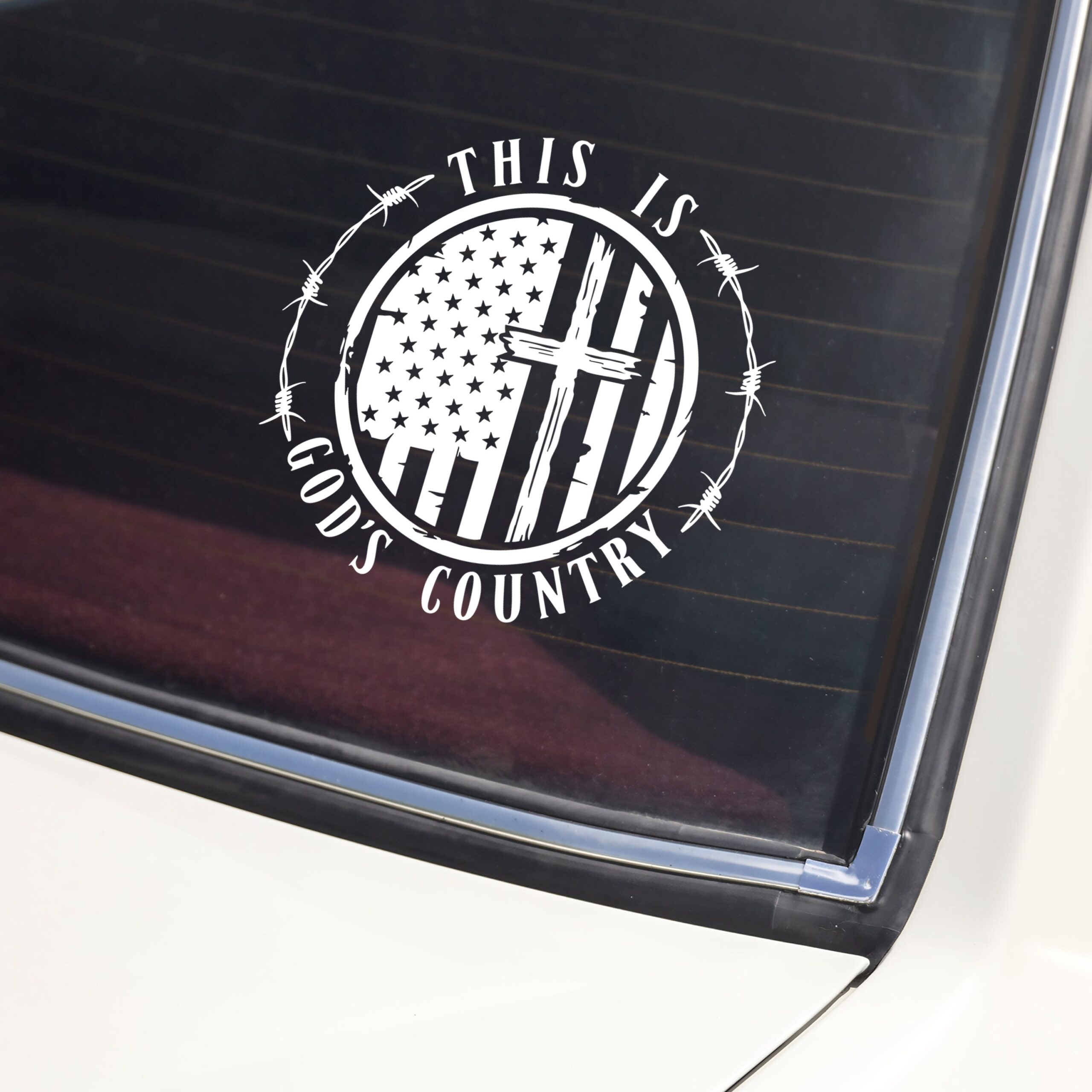 This Is God's Country - America 250 Years Car Window Decal Sticker LM32 895831 - Image 4