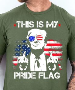 Alternative view of This Is My Pride Flag Trump Shirt | Happy 250th Birthday USA | Patriotic 4th Of July Tee | America 250th Anniversary | Independence Day Shirt