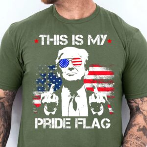 Alternative view of This Is My Pride Flag Trump Shirt | Happy 250th Birthday USA | Patriotic 4th Of July Tee | America 250th Anniversary | Independence Day Shirt 682574