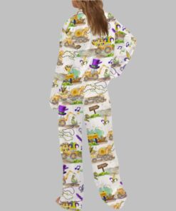 Alternative view of Throw Me Something Mister Mardi Gras Satin Pajama Set