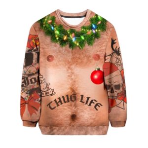 Thug Life Ugly Christmas Sweater - Grishko.com