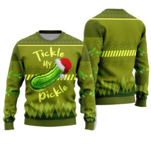 Tickle My Pickle Ugly Christmas Sweater - Grishko.com