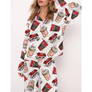 Alternative view of Tim Coffee Satin Pajama Set For Women