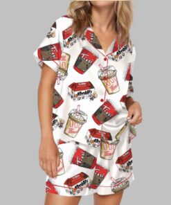 Alternative view of Tim Coffee Satin Pajama Set