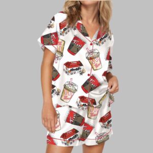 Alternative view of Tim Coffee Satin Pajama Set