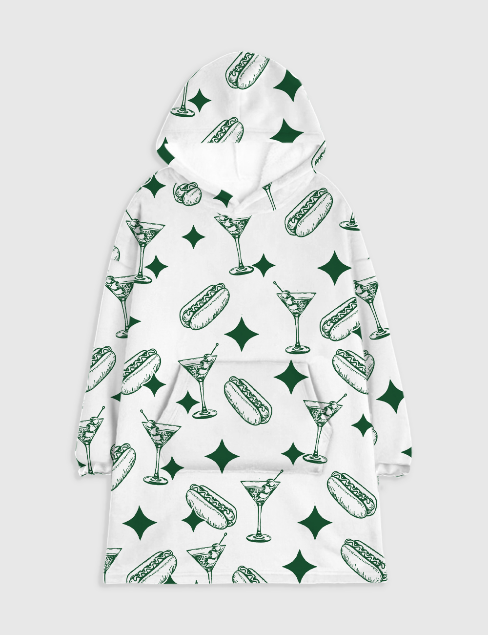 Tinis And Weenies Dirty Martini Party Flannel Blanket Hoodie