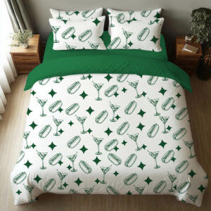Tinis And Weenies Dirty Martini Party Four-Piece Bedding Set
