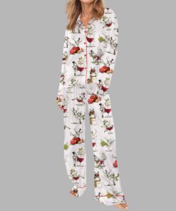 Alternative view of Tipsy Snowman Silky Satin Pajama Set