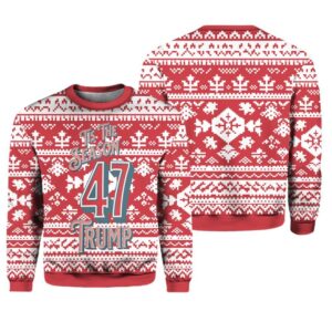 Tis The Season 47 Trump Ugly Christmas Sweater - Grishko.com