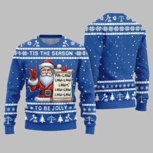 Tis The Season Be Jolly Fa Law Law Ugly Sweater Christmas 2025 - Grishko.com