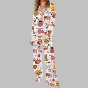 Alternative view of Tis The Season Mexican Snacks Pajama Set