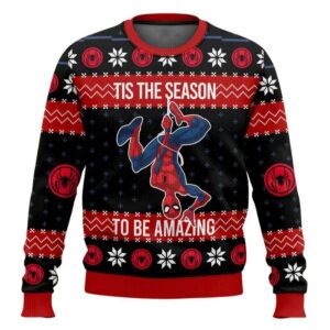 Tis The Season To Be Amazing Spider-man Ugly Christmas Sweater