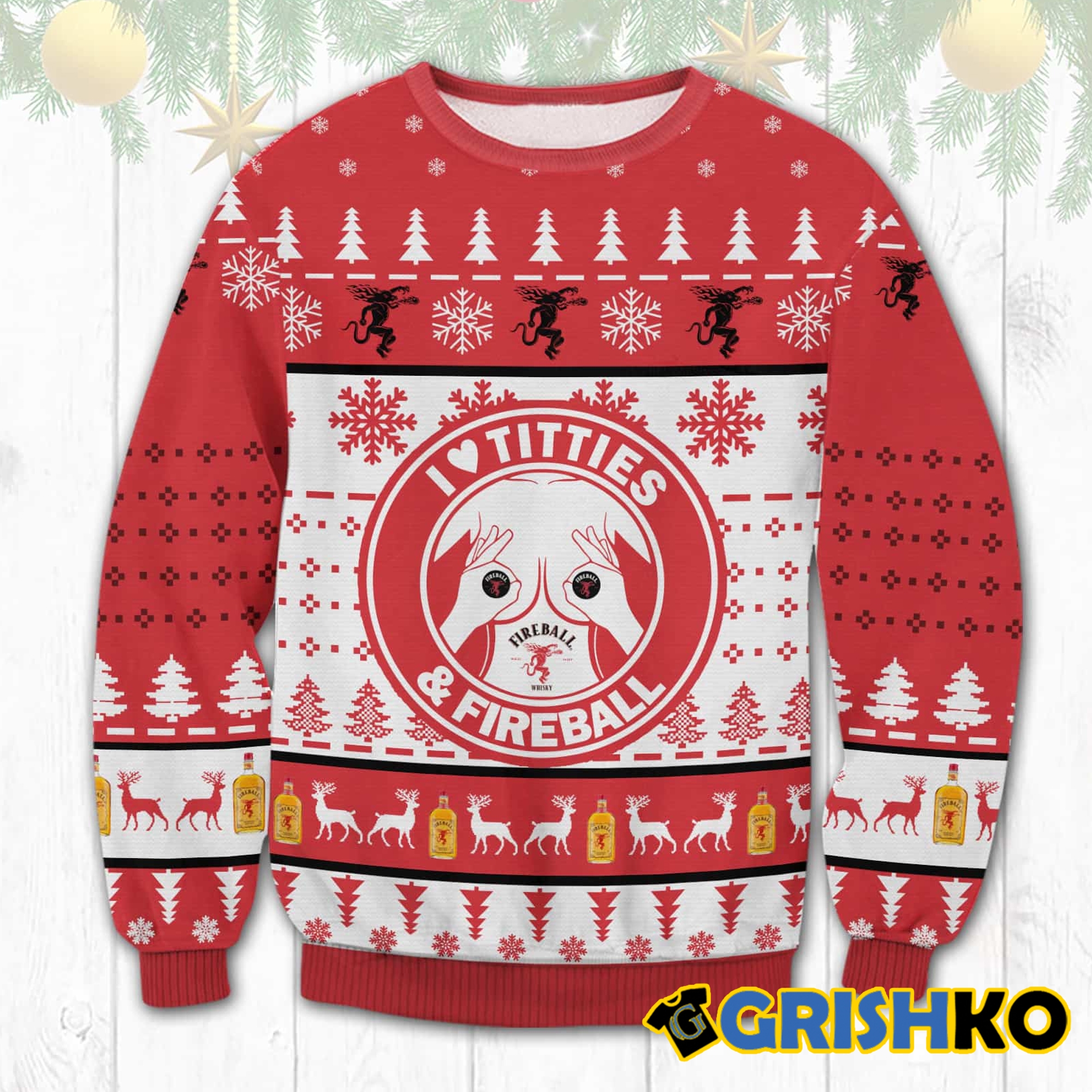 Tito Titties Funny Ugly Sweater - Grishko.com