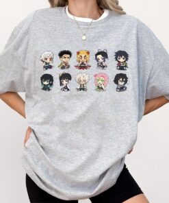 To The Hashira Training Chibi Demon Slayer Shirt, Kimetsu No Yaiba t-shirt, anime sweatshirt hoodie, Tanjiro shirt, Rengoku t-shirt