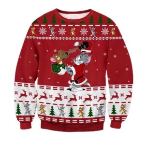 Alternative view of Tom & Jerry Christmas Ugly Sweater - Grishko.com