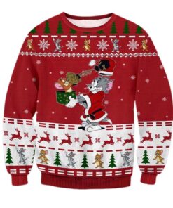 Tom & Jerry Christmas Ugly Sweater