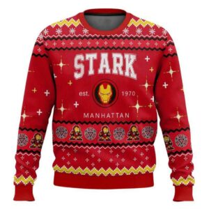 Tony Stark Iron Man Ugly Christmas Sweater