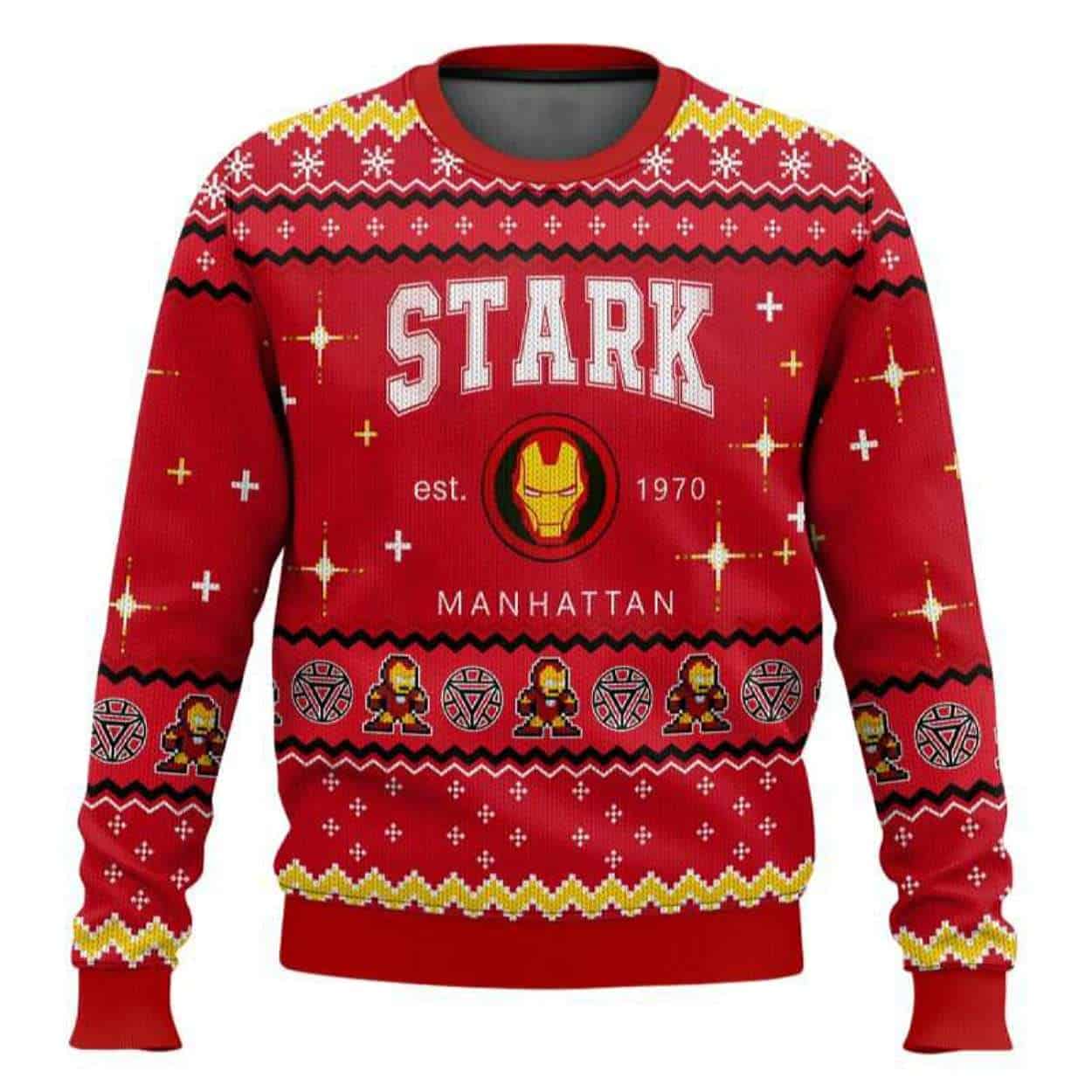 Tony Stark Iron Man Ugly Christmas Sweater