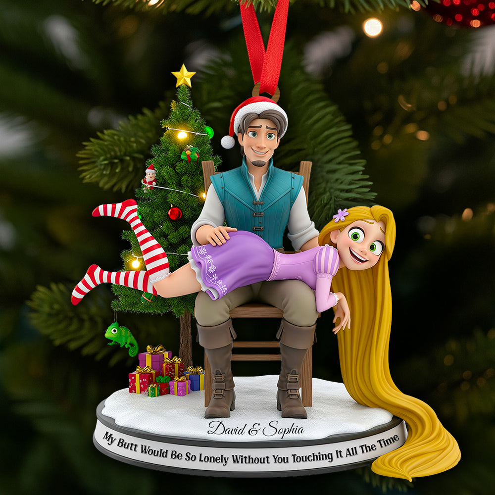 Alternative view of Touch Of Love Christmas Ornament Personalized Gifts For Couple 02NADT160925